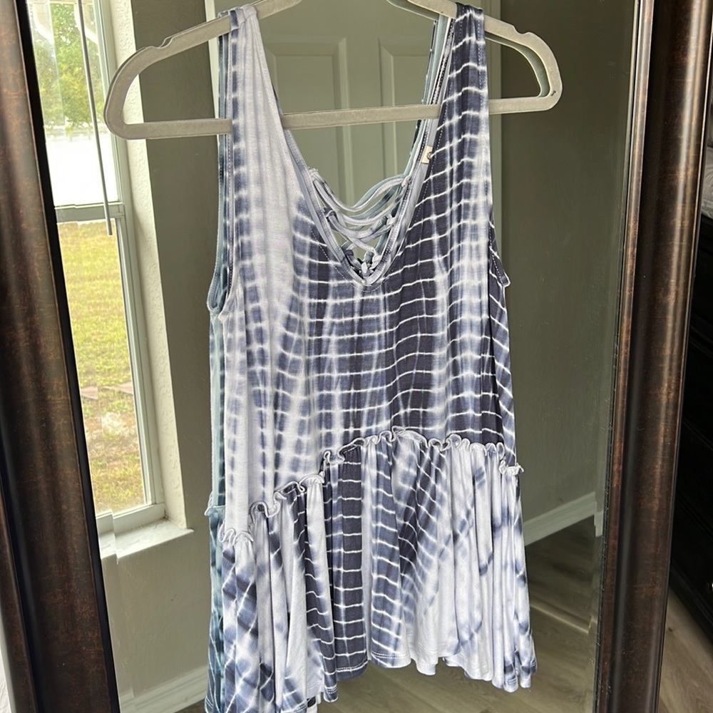 American Rag Ruffle Tank Top large